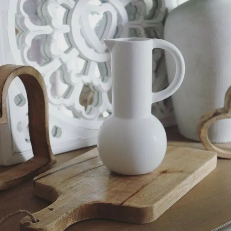 Sass & Belle Hög Vas och Tillbringare Amfora Vit